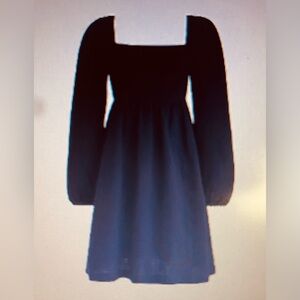 J Crew black gauze cotton dress size small/medium